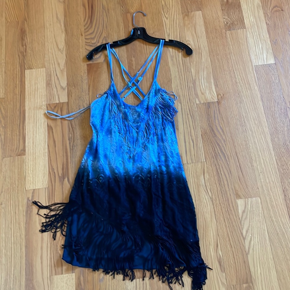 Fringe free people dress ombré size 10 and size 6 NWT